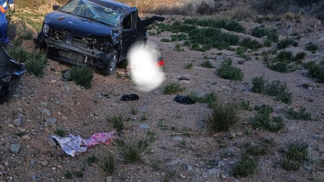 Un joven perdió la vida cuando el auto que manejaba cayó por un barranco en Luján. Foto: Ministerio de Seguridad.