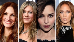 Julia Roberts, Jennifer Aniston, Emilia Clarke y Jennifer Lopez.