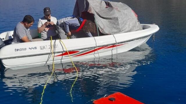 El sumergible ROV operado a control remoto trabaja en el estudio de la sedimentación en el dique de Potrerillos. Gentileza Gobierno de Mendoza
