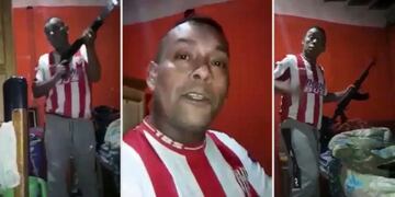 Identificaron al delincuente que se filmó con un arsenal de guerra