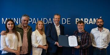 Bahl recibió al reconocido artista plástico Milo Lockett