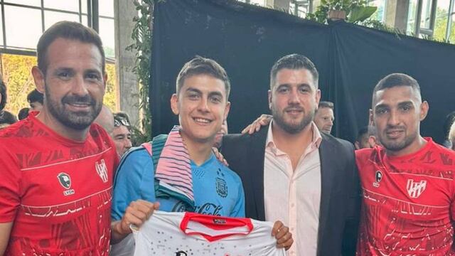 La Joya Dybala junto al Loco Carranza, Juan Manuel Cavagliatto y Fernando Alarcón (Instituto)