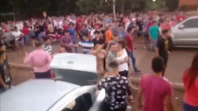 En San Pedro los festejos de Navidad también resultaron en aglomeraciones y hubo un detenido