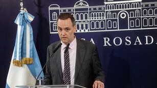 El vocero presidencial, Manuel Adorni. Foto: Federico López Claro