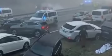 Choque de más de 50 autos.