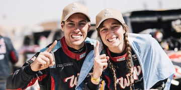 Nicolás Cavigliasso y Valentina Pertegarini, son la pareja de cordobeses que se consagró en la categoría Challenger del Dakar 2025.
