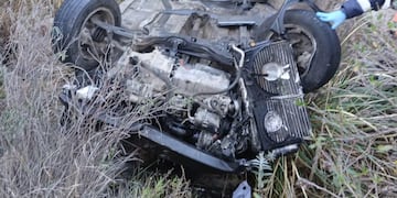El vehículo fue encontrado a más de 200 metros del camino.
