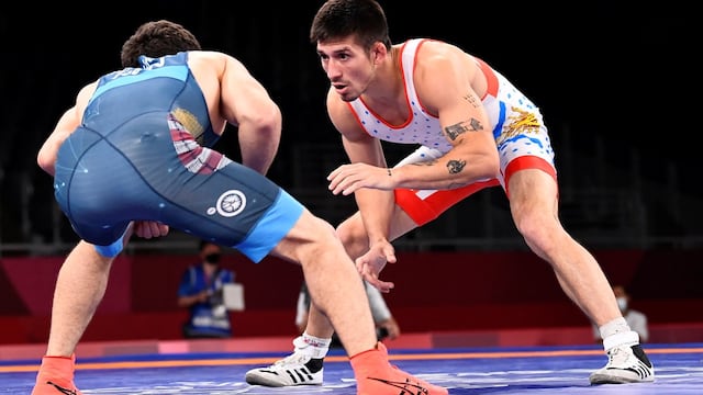 Agustín Destribats en Tokio 2020. El cordobés no pudo contra el cuarto favorito del torneo. (Foto: Piroschka Van De Wouw/Reuters)