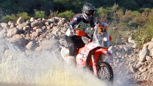 Jeremías Pascual, en el SARR 2023. Fue segundo absoluto en la prueba internacional, demostrando una gran adaptación a la disciplina rally-raid.