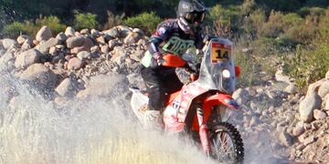 Jeremías Pascual, en el SARR 2023. Fue segundo absoluto en la prueba internacional, demostrando una gran adaptación a la disciplina rally-raid.