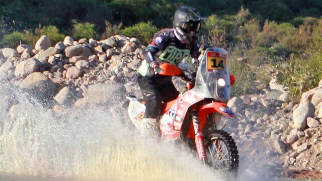 Jeremías Pascual, en el SARR 2023. Fue segundo absoluto en la prueba internacional, demostrando una gran adaptación a la disciplina rally-raid.