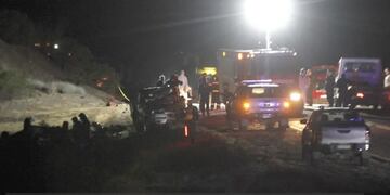 Gran despliegue para asistir a los heridos en el cuádruple choque