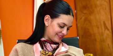 La intendenta de Santa Rosa se unió a la Semana de la Lactancia Materna.