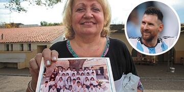 Mónica Dómina, la primera maestra de Lionel Messi le dedicó unas tiernas palabras.