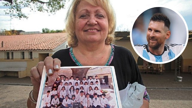 Mónica Dómina, la primera maestra de Lionel Messi le dedicó unas tiernas palabras.