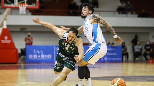 Diego Gerbaudo, el más experimentado de un Atenas al que se le escapó el debut triunfal (LNB Contenidos).