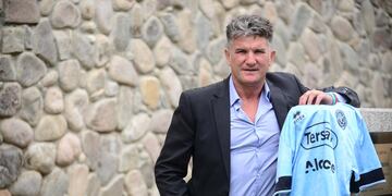 Luis Fabian Artime, presidente de Belgrano. Su historia en el fútbol comenzó en Ferro (José Hernández).