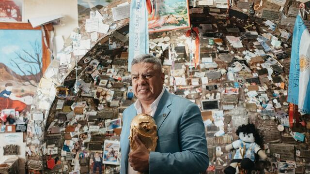 En la Difunta Correa. El 26 de diciembre, Claudio Tapia le ofrendó la Copa, y además, fue declarado Ciudadano Ilustre de San Juan. (@tapiachiqui)