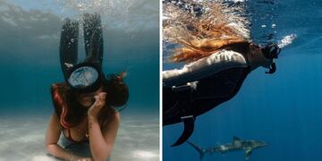 La voz del océano quién es Martina Álvarez, la joven argentina que protege el mar y nada con tiburones