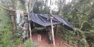 Encontraron dos campamentos de cazadores furtivos en cercanías del Parque Provincial Salto Encantado.