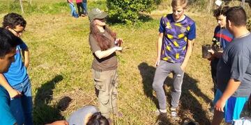 Realizaron charlas de educación ambiental en escuelas de San Antonio.
