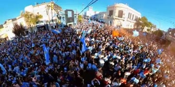 Explotó Punta Alta por la clasificación de la Selección a la final del Mundial
