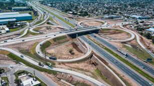 Vista área del cruce de avenida Rancagua.