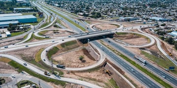 Vista área del cruce de avenida Rancagua.