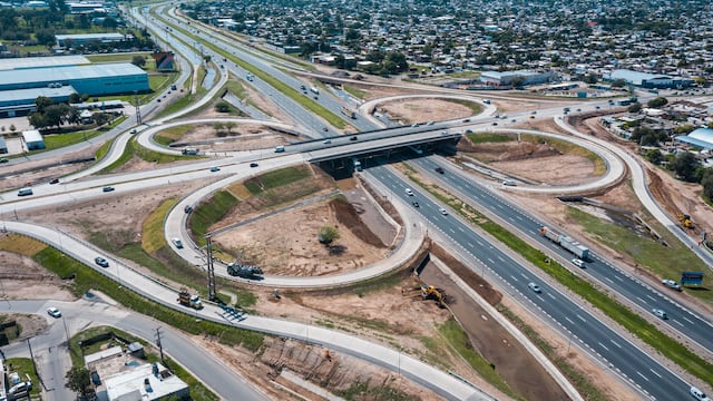 Vista área del cruce de avenida Rancagua.