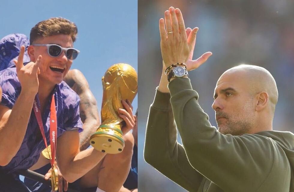 Pep Guardiola felicitó a Julián Álvarez: “Tenemos un campeón del mundo en nuestro equipo”