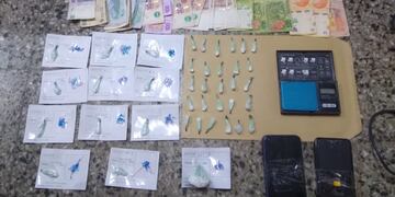 El material secuestrado por la policía