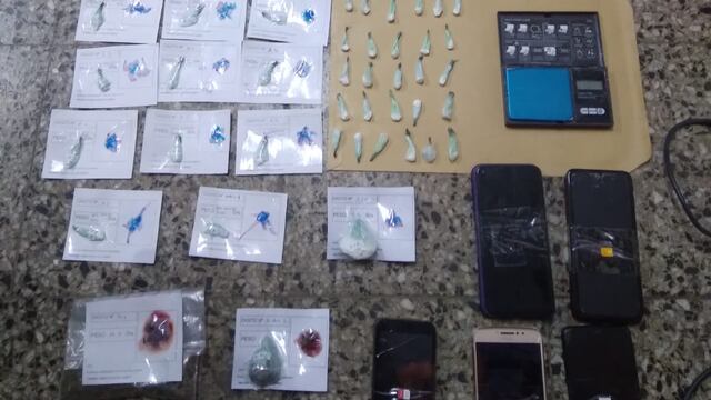 El material secuestrado por la policía