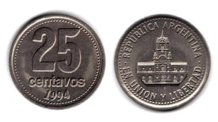 Las monedas de 25 centavos por las cuales se pagan una buena suma de dinero.