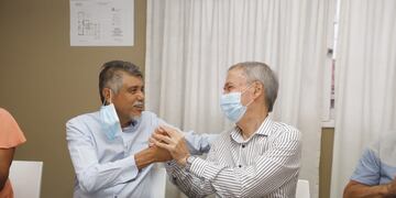 Villa Allende. El convenio fue firmado por el gobernador, Juan Schiaretti, y el intendente, Eduardo Romero. (Gobierno de Córdoba)