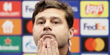 El DT Pochettino habló en conferencia de prensa tras la eliminación el PSG en octavos de final de la Champions League (Foto: AP)