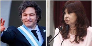 Javier Milei y Cristina Kirchner (Javier Ferreyra y Federico López Claro)