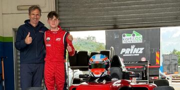 Fausto Arnaudo probó en Fórmula en la Scuderia Buell, del argentino Pablo Benites.