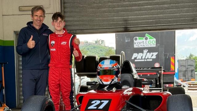 Fausto Arnaudo probó en Fórmula en la Scuderia Buell, del argentino Pablo Benites.