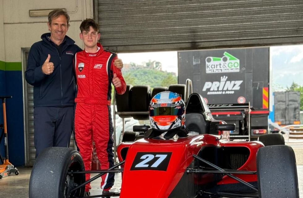 Tremendo: el piloto de Arroyito Fausto Arnaudo probó en Fórmula 4 para la Scuderia Buell