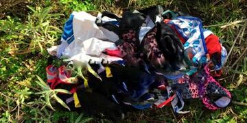 Nogoyá: un trabajador recorría el campo y encontró bolsas con decenas de tangas.