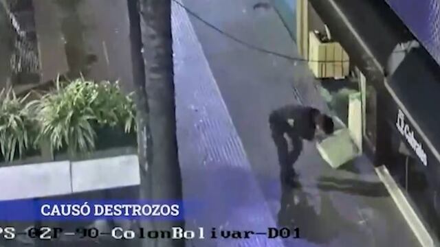 Posadas: causaba disturbios en pleno centro y fue detenido por policías.