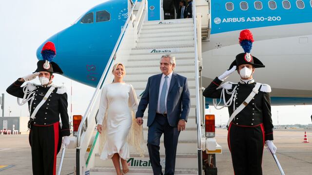 Alberto Fernández llegó a Roma para la cumbre del G20.