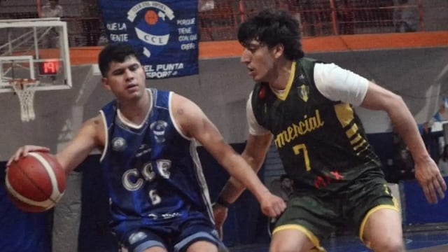 Con un doble de Alan Lera sobre el cierre del partido, Espora derrotó a Comercial 80 a 79.(Foto: Marcelo Barth).