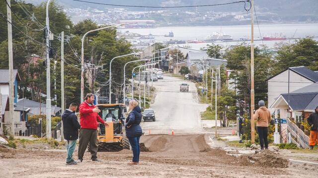 Trabajos en urbanización San Martín y en barrio Alakalufes II
