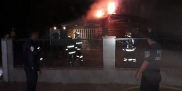 Incendio en la comuna de San Roque