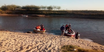 Dos niños murieron ahogados luego de su desaparición en el río Salado a la altura de San Justo. (@Agustinbaroni08)
