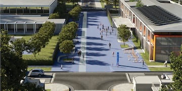 "Escuela de la pospandemia" que construirán en Rafaela. (Gobierno de Santa Fe)