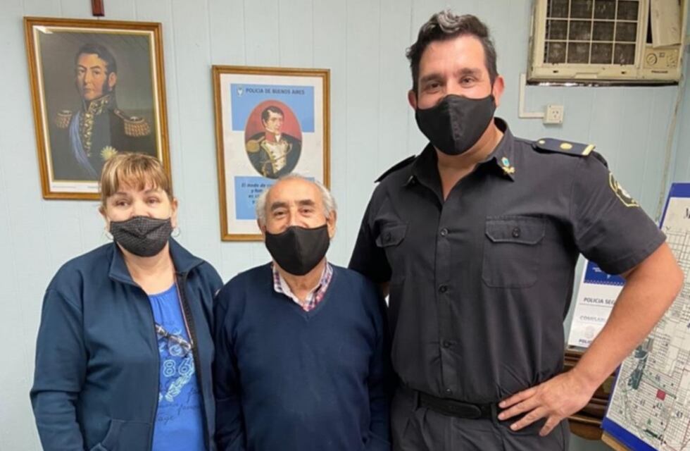 Emoción: un bahiense se encontró con el policía que le salvó la vida