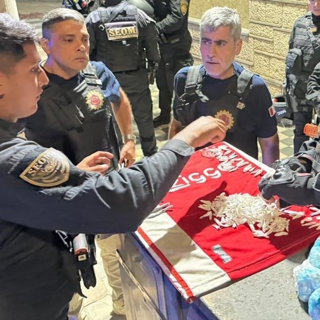 Juan Pablo Quinteros, ministro de Seguridad, presente en el operativo.