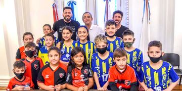 Reunión de Javkin con referentes de Newell's y Rosario Central